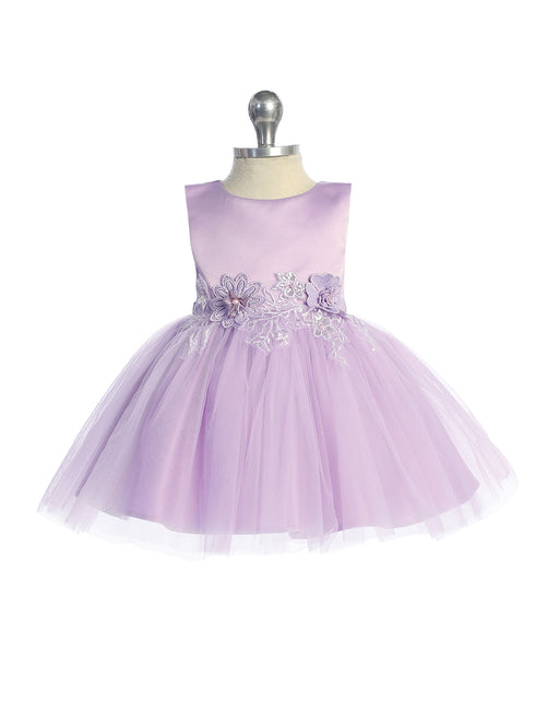 Baby Girls Tulle Charming Flower Girl Dress 0M-24M